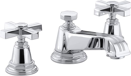 Kohler K 13132 3b Cp Pinstripe Widespread Lavatory Faucet