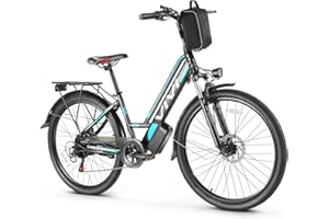 Vivi Electric Bike for Adults, 26" Ebike 500W Electric Bicycle Electric Commuter Cruiser Bike with Removable 48V Lithium Battery, 20MPH Women Ebike, Up to 50 Miles, Cruise Control, 7 Speed