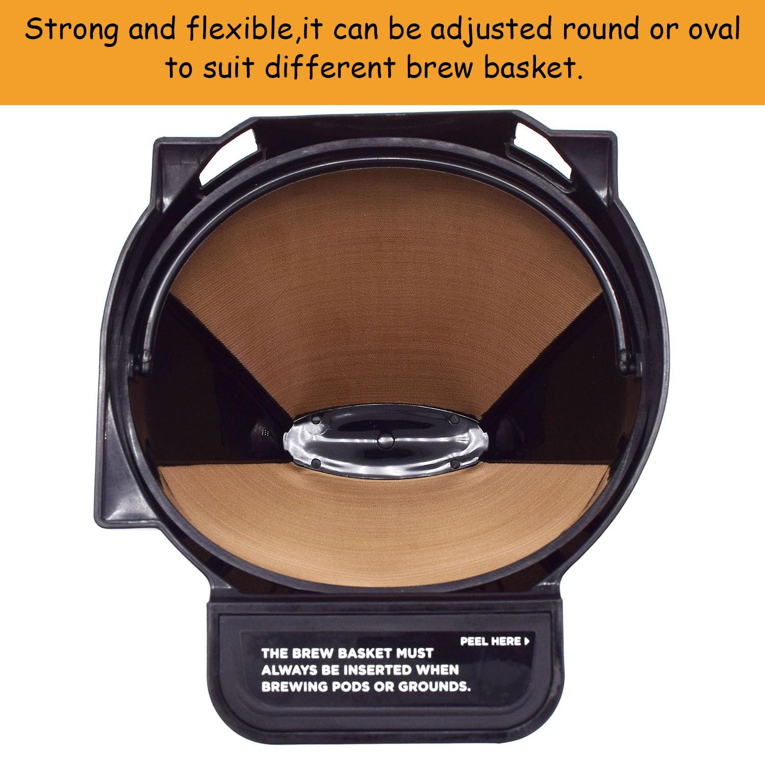 Reusable #4 Cone Coffee Filters Basket Replacement for Cuisinart Coffee Makers(2 Reusable Filters)
