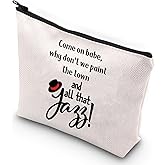 G2TUP Roxie & Velma Musical Cosmetic Bag Musical Theatre Fans Gift And that Jazz Song Lyrics Makeup Bag Billy Flynn Merch (that Jazz)