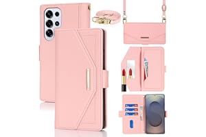 Jaorty Crossbody Wallet for Samsung Galaxy S25 Ultra Case with Long Shoulder Strap, Credit Card Holder 6.9",PU Leather Handba