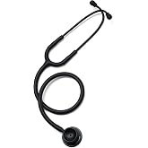 Paramed Stethoscope - Classic Dual Head - for Doctors, Nurses, Med Students, Professional Pediatric, Medical, Cardiology, Home Use - Extra Diaphragm, 4 Eartips, Accessory Case, Name Tag - 29.5 inch