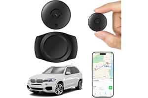 SQIQUI Hidden Magnetic Mini GPS Tracker for Vehicles – No Subscription GPS Device, Real-Time GPS Tracking for Kids, Pets, or Vehicles, Works with Apple Find My, Vehicle Locator (GPS02)