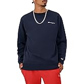 Champion mens Crewneck Sweatshirt, Powerblend Fleece, Hoodie Sweatshirt for Men, Script Logo (Reg. Or Big & Tall)