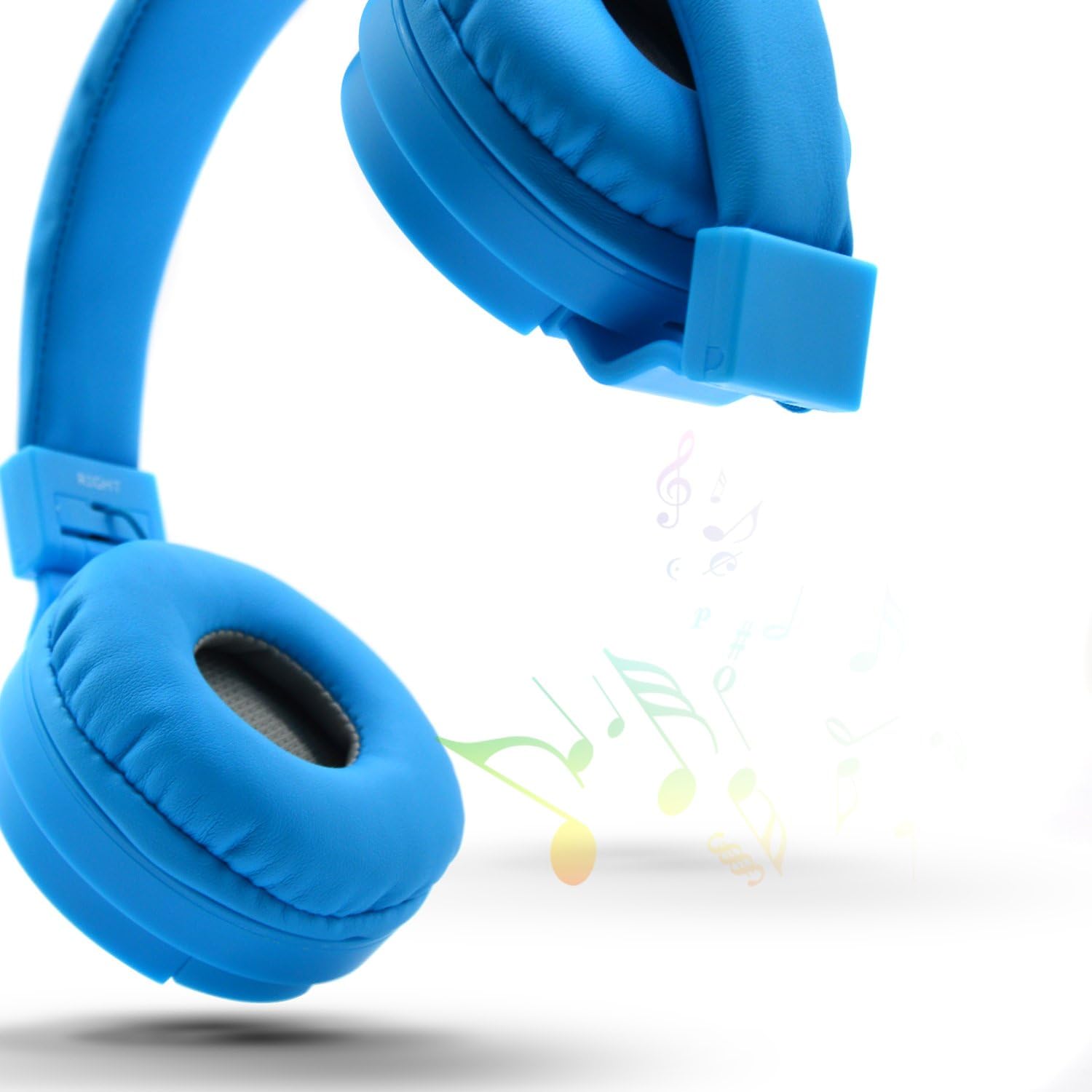 Bluelark Foldable Over Ear Headphones - Adjustable Lightweight Folding Wired Headphones Stereo Audio Corded Headset for Smartphones, PC, Laptop, MP3/ MP4 Player and More (Blue): Electronics