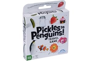 OUTSET MEDIA Pickles to Penguins! Travel Edition -The Quick-Thinking Picture-Linking Party Game – for 2 or More Players Ages 8 and up by Outset