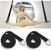 Teyva Daily 2 Pcs 8.2 ft 2.5m Professional Aerial Straps Ropes Yoga Aerial Acrobatics Body Loop Trapeze Circus Apparatuses Equipment Three-layer Straps 1393kg Load Capacity 1 Pairs
