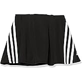 adidas girls 3 Stripe Skort, Black, 6 Plus