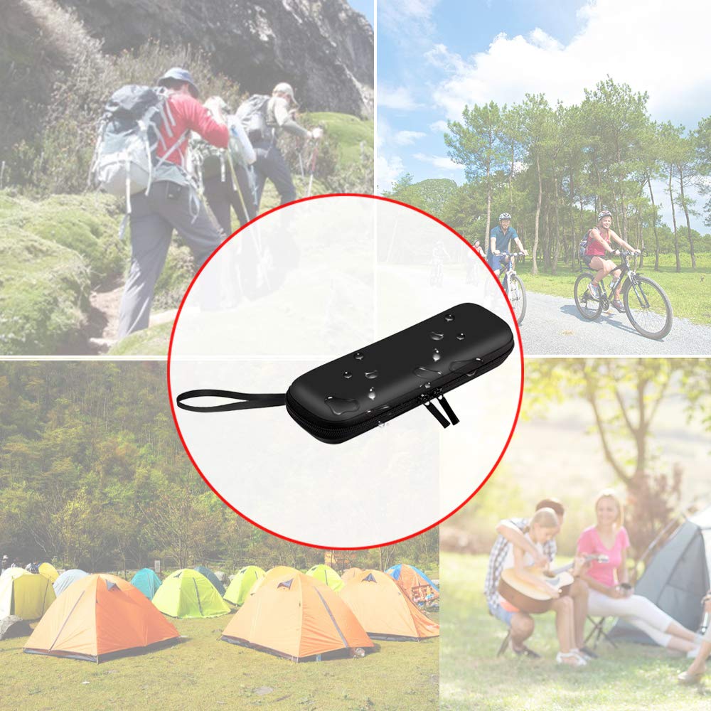 Bite Away Hülle, Wasserdichtes Tragbarer Eva Hart Tasche für Bite Away - Elektronischer Stichheiler für Juckreiz Schwarz