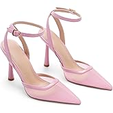 SYHXYHEG Mesh Closed Pointed Toe High Heels for Women