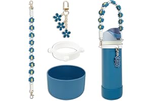 SITKOL Silicone Boot Set for Owala Water Bottle 24 oz, 32 oz, 40 oz - Includes Anti-Slip Sleeve & Water Bottle Handle Strap, Perfect Owala Accessories, Fits Owala Tumbler, Owala FreeSip, Owala Candy Coated