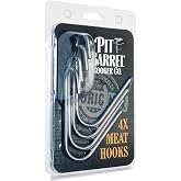 Pit Barrel Cooker Meat Hooks | Stainless Steel Meat Hooks for Barrel Cooker | BBQ Accessory for Hanging Beef, Poultry and Veggies | Set of 4