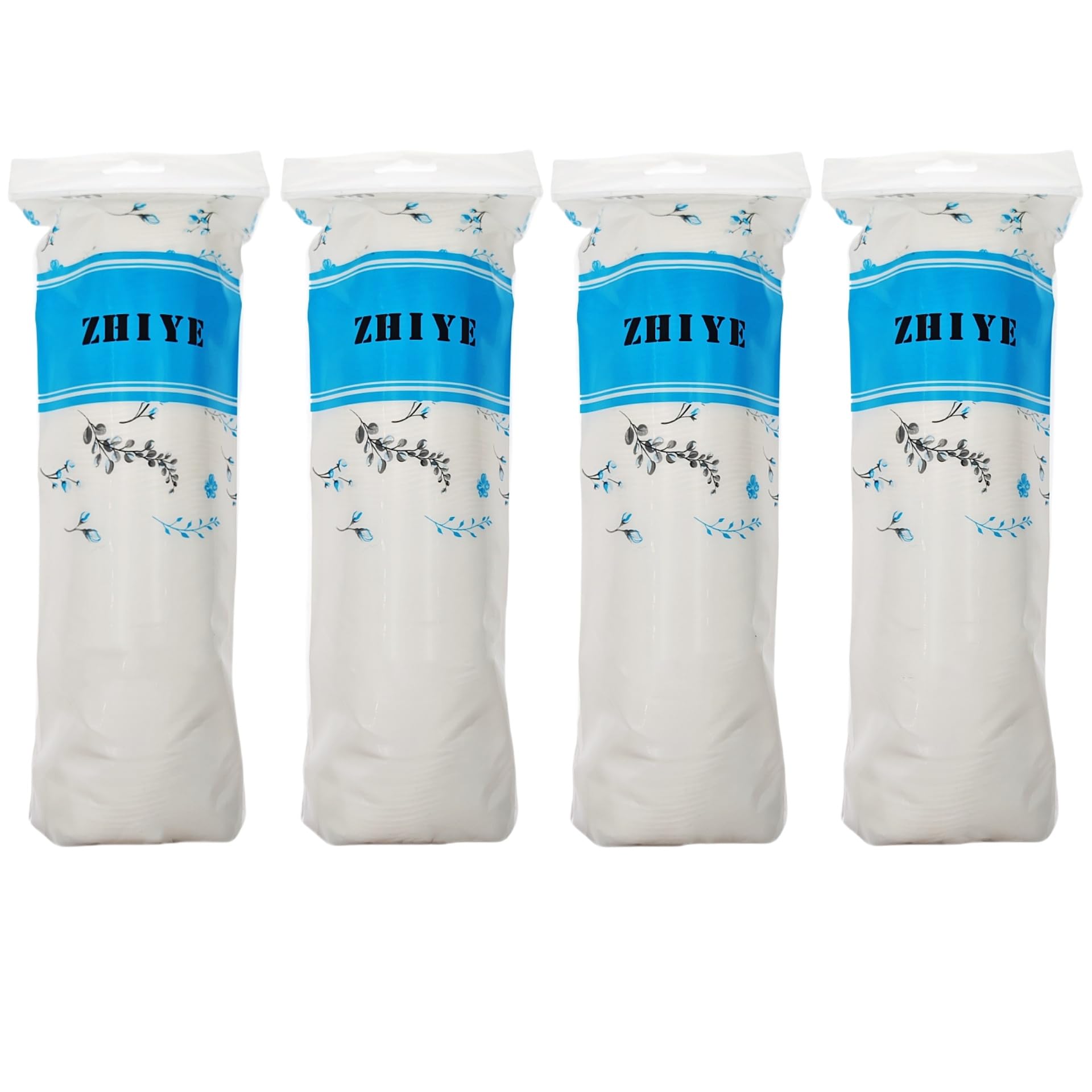 ZHIYE Cotton Pads, 400pcs Makeup Remover Pads Non-Fleecing Cotton Wool Pads for Cleansing Face Skin Care Nail Polish Remover