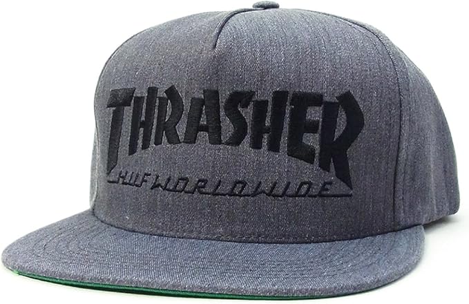 Amazon ハフ Huf Thrasher スラッシャー スナップバックキャップ 帽子 メンズ コラボ スケーター ストリート系 ファッション Free グレー キャップ 通販