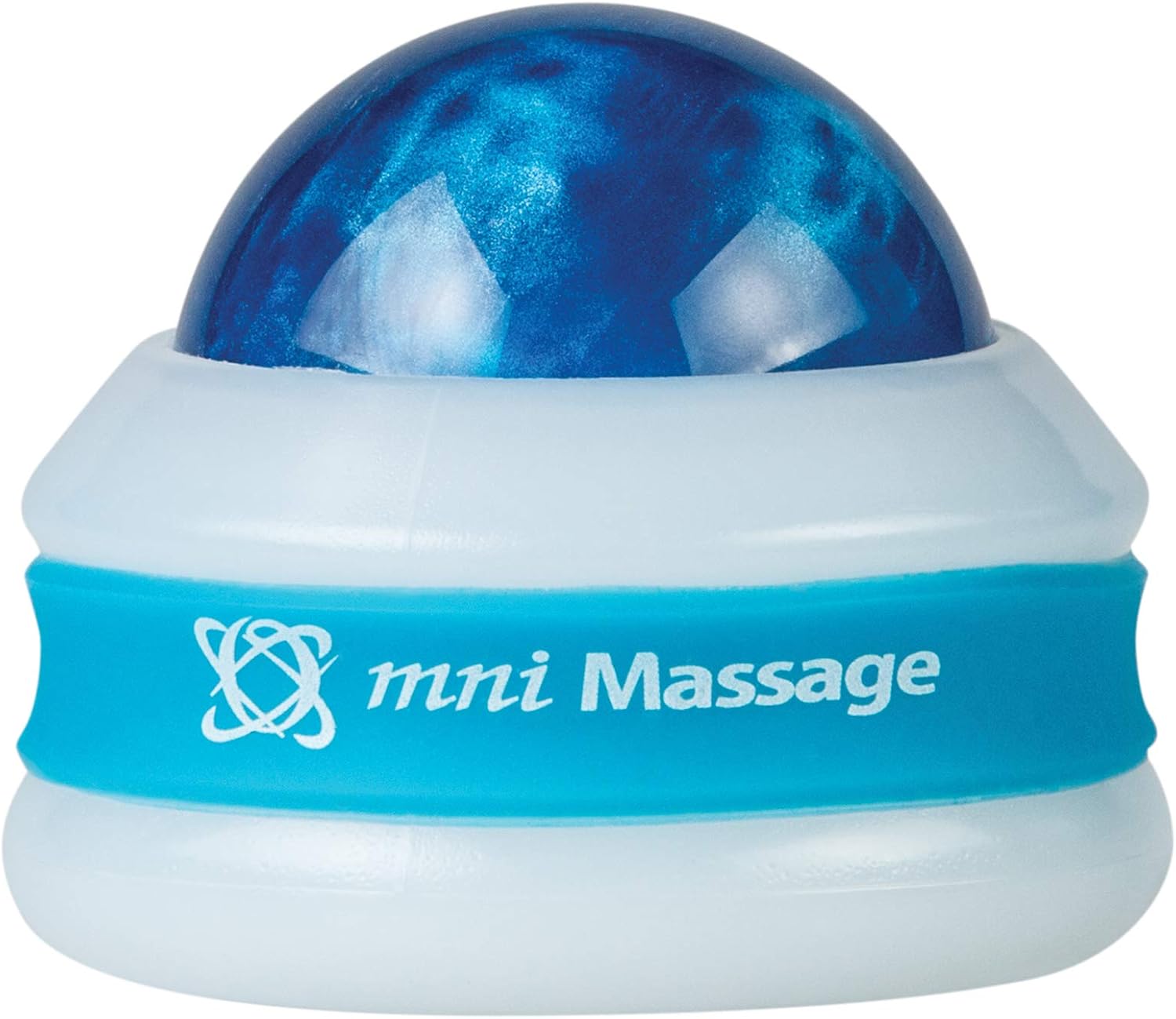Core Products Mini Omni Massage Ball Manual Roller Massager for Self Massage Therapy Tool, White Cap - Blue: Health & Personal Care
