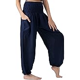 B BANGKOK PANTS Harem Pants Women Yoga Boho Clothes with Pockets