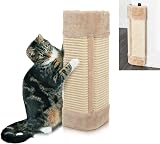 DIVCHI Cat Scratching Board with Catnip | Cardboard Cat Scratcher 41x24 cm