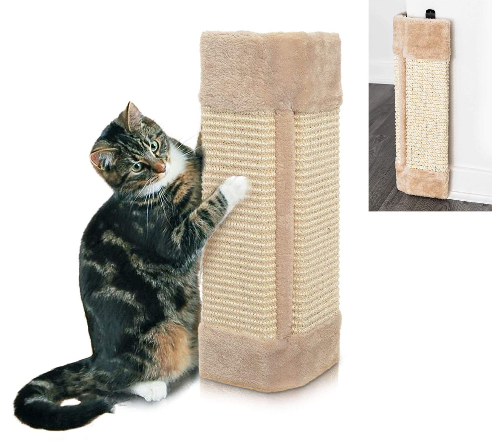 DIVCHI Cat Scratching Board Cat Scratching Pad with Catnip | Cats Scratchers | Pet Cardboard | Bed For Kitty | Kitten Scratching Boards