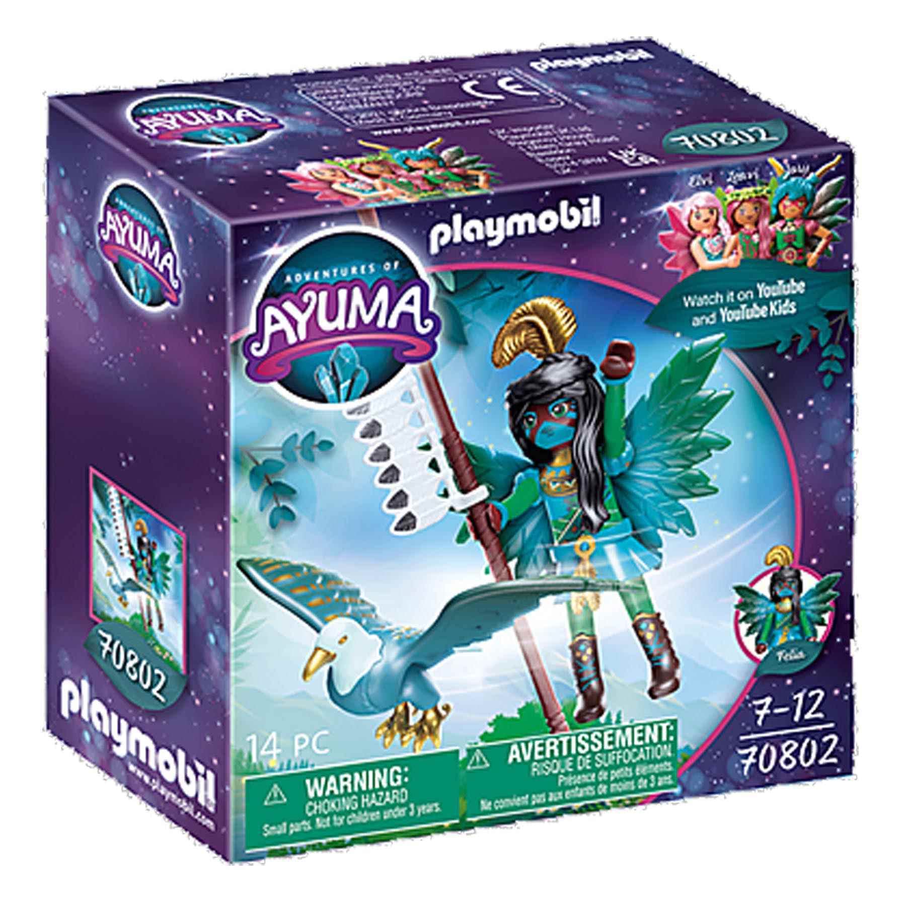Playmobil 70802 Adventures of Ayuma Knight FAiry with Soul Animal, FAiry-Tale Toy, Fun Imaginative Role-Play, Playset Suitable for Children Ages 7+