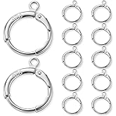 JUNCHONG 12Pcs Earring Hooks, Round Small Huggie Hoop with Loop Ear Leverback Hooks, Hypoallergenic 14mmx2mm Earring Findings for Jewelry Making, Silver