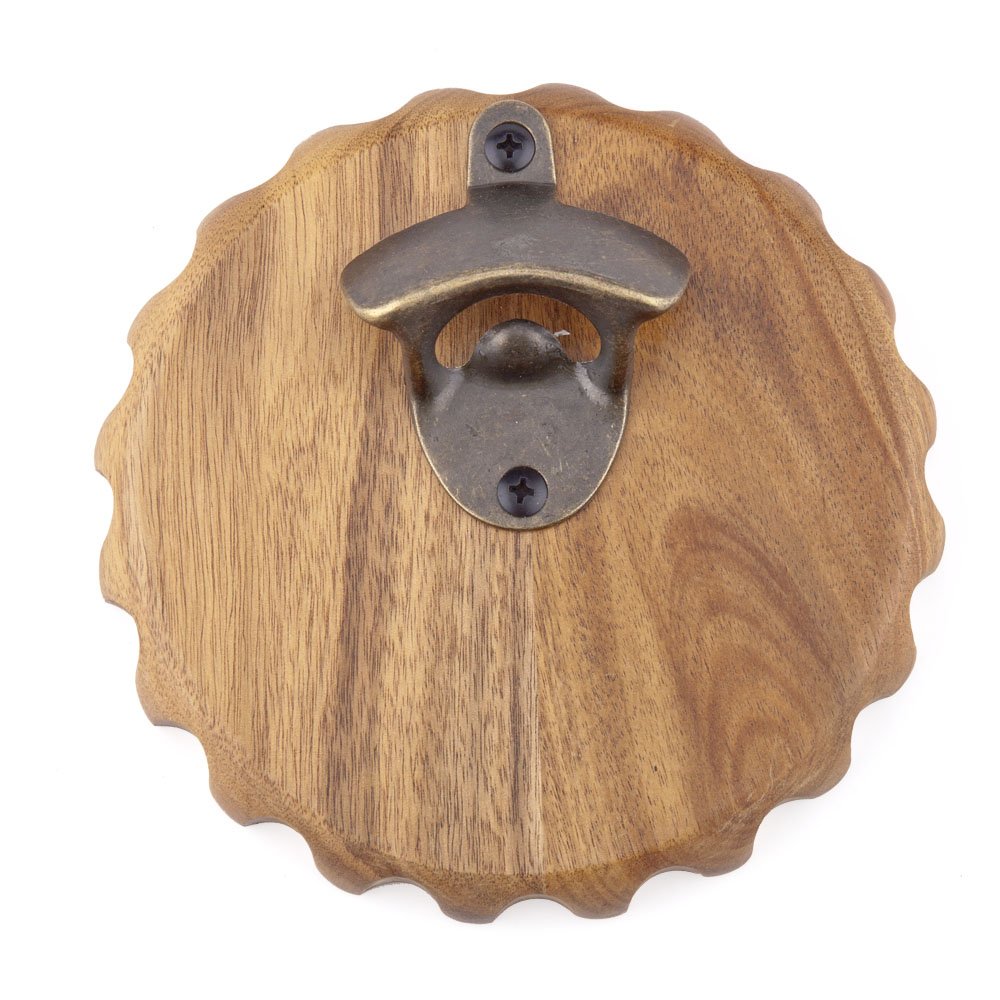 ILEAF Magnetic Beer Cap Shaped Bottle Opener with Cap Catcher for Daily Use Bar Parties BBQ Gifts