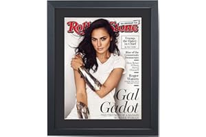 Mxtallup 8x10.5 Magazine Frame for the Wall,Displays Magazines Measuring 8 by 10 1/2-inches with Black Mat (Measure Your Magazine)(Z8105B)