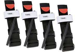 XINCA Tourniquets, 4Pack Emergency Outdoor Tourniquet First Aid Tactical Life Saving Hemorrhage Control, Single-Handed Operation of Hemostatic Bandage