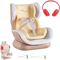 SwiftServ Siège d'auto pour poupées de 17 cm avec coussin en fourrure douce, pince de ventilation d'air et support de bureau, ornement de voiture mignon et fonctionnel pour les amateurs de poupées SwiftServ Siège d'auto pour poupées de 17 cm avec coussin en fourrure douce, pince de ventilation d'air et support de bureau, ornement de voiture mignon et fonctionnel pour les amateurs de poupées
