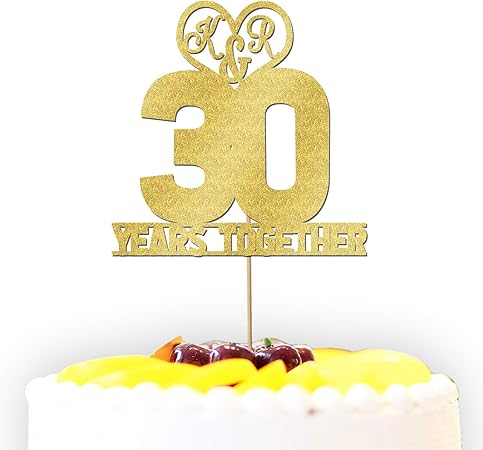 Personnalise Happy 10 30 40 Ans L Anniversaire De Mariage Couple Paillettes Pour Gateau De Mariage Decoration N Importe Quelle Couleur Inscription Age Occasion Amazon Fr Cuisine Maison