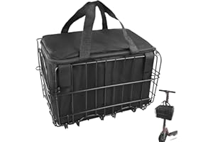 MKUERO Upgrade Knee Scooter Baskets Accessory, Quick Release Removable Cloth Electric Scooter Basket, Scooter Basket for Knee Scooter Front, Fits Most Knee Scooter Walker Models and Scooter