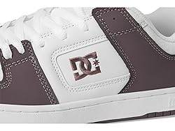 DC Men's Manteca 4 Skate Shoe, White/Plum, 7.5