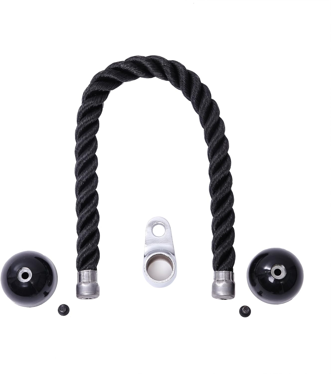 KYLIN SPORT 27" Heavy Duty Tricep rope Sport Gymmastic Exercise Machie Attachment Push Pull Press Down, Triceps Rope - Image 4