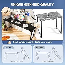 DUMOS 63 Inch Office Computer Desk Modern Simple