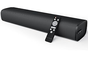 MZEIBO TV Sound Bar, Sound Bars for Smart TV Bluetooth 5.0 Soundbar 50W 17Inch Small Soundbars with ARC/Optical/AUX Connection, TV Soundbar Surround Sound Bars for Home Theater Audio