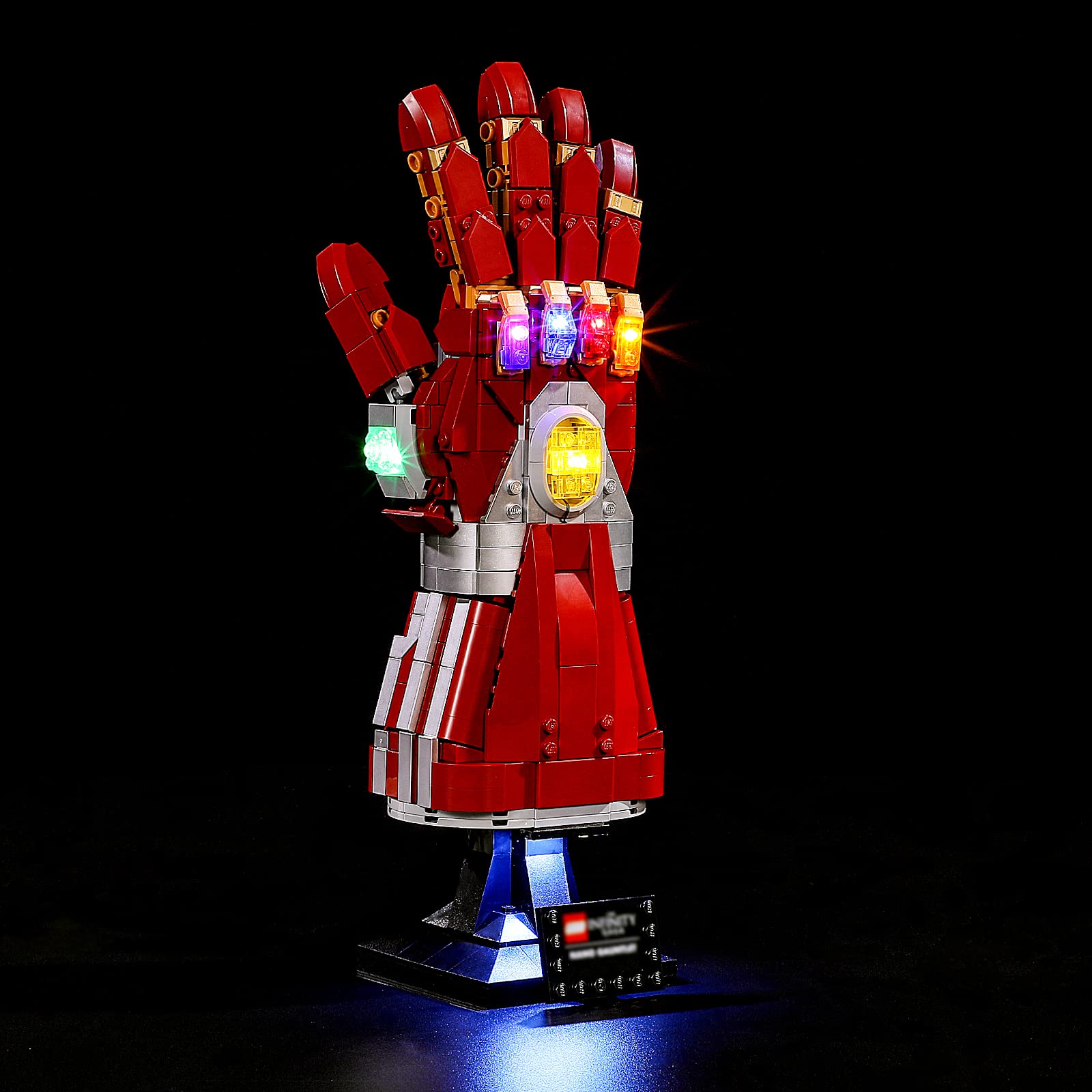 YEABRICKS LED Light for Lego-76223 Marvel Nano Gauntlet Building Blocks Model (Lego Set NOT Included)