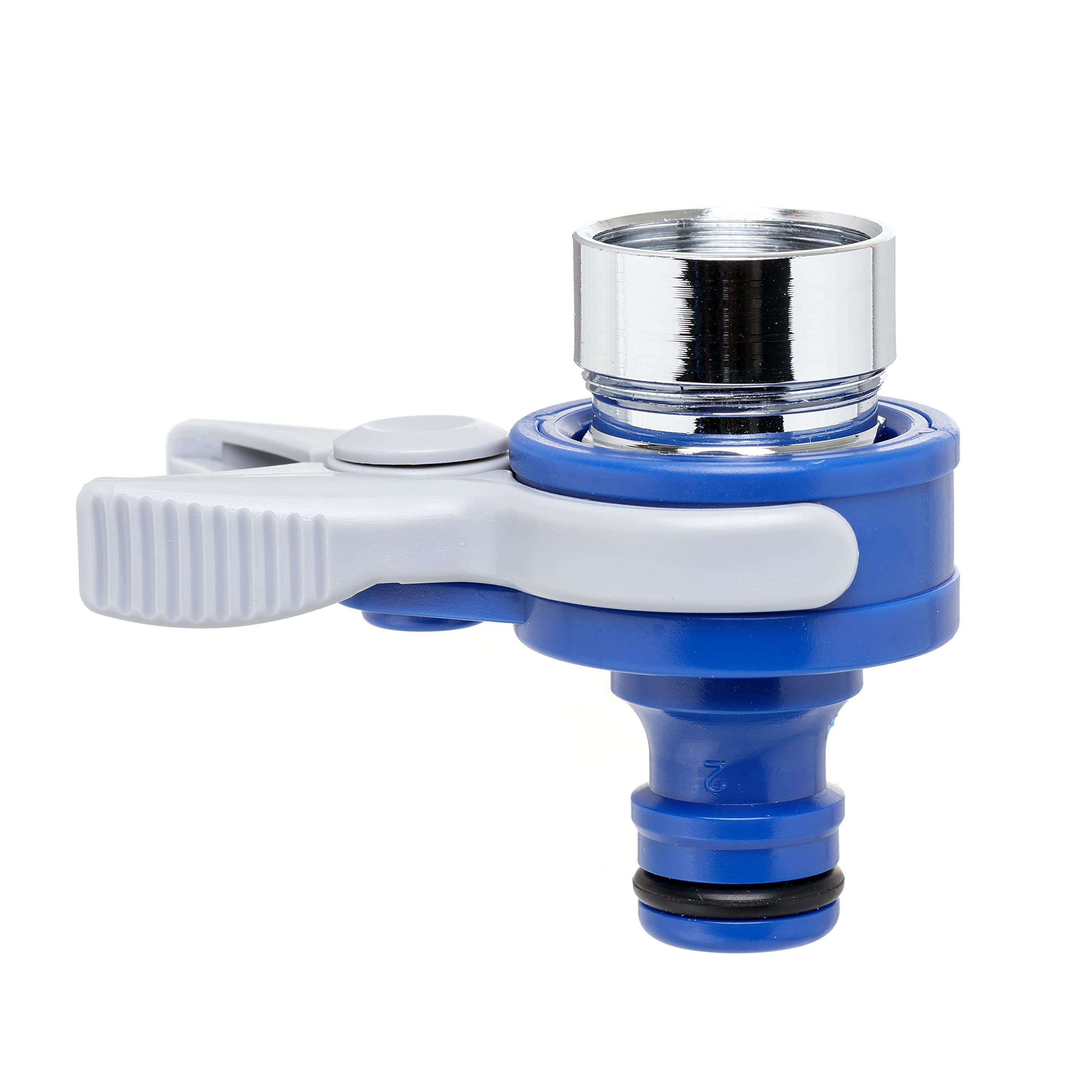 TATAY Universal Top Line Indoor Tap Adapter, External Thread 24mm, Internal Thread 22mm, Universal Connector, Solar Protection, Easy Installation, Blue. — image 1