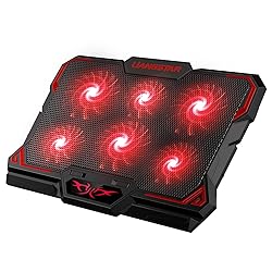 Laptop Cooling Pad, Laptop Cooler with 6 Quiet Led