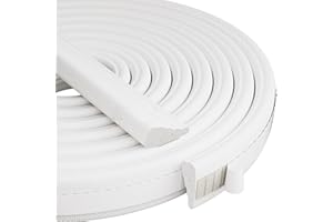 Weather Stripping Door Seal Strip, 16.4 Ft Door Windows Insulation Strip Self Adhesive Draft Stoppers Foam Tape for Doors and