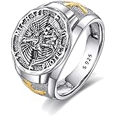 YFN Patron Saint Ring Sterling Silver Religious Protector Ring Jewelry Gifts for Women Men