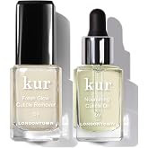LONDONTOWN kur Cuticle Saver Set, Cuticle Remover + Nourishing Cuticle Oil | Instant Cuticle Remover Liquid, Lightweight &amp; Fast-Absorbing Cuticle Oil for Nails