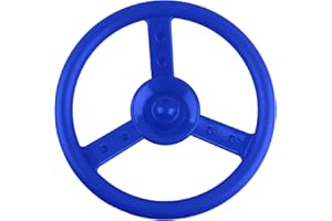 Haconba Playground Steering Wheel Accessories Plastic Swingset Steering Wheel Pirate Ship Steering Wheel Playset for Outdoor Backyard Treehouse Playground Jungle Gym (1, Blue)
