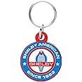 Shelby American Cobra Snake Keychain | Heavy Duty Stainless Steel Construction | Shelby Round Logo on Front and Back | 1.5" Diameter | Made in the USA | Officially Licensed Shelby® Product