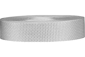 Strapworks Lightweight Polypropylene Webbing - Poly Strapping for Outdoor DIY Gear Repair, Pet Collars, Crafts – 1 Inch by 10, 25, or 50 Yards, Over 20 Colors