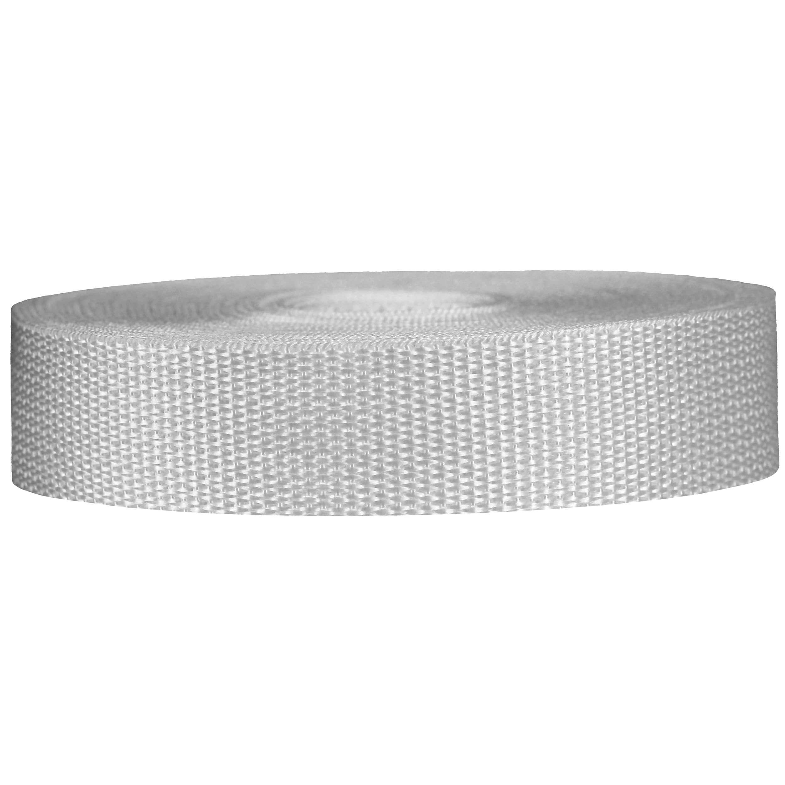 Strapworks Poly Strapping for Outdoor DIY Gear Repair, Pet Collars, Crafts-1 Inch, pp, White, 1" x 50 Yard