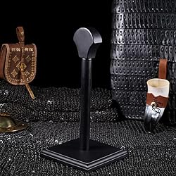 Mythorjan Wooden Helmet Stand Display Décor Stand