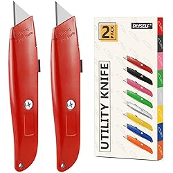 DIYSELF 30 Pack Box Cutter Heavy Duty Aluminium