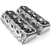 Assembled Cylinder Heads Compatible with Big Block Chevy 396/402/427/454/496/502 320cc/119cc - Solid Roller Compatible, Springs/Valves Installed, Bolt-On Pair