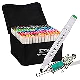 YASNAY Alcohol Markers, 168 Colors Dual Tip Art