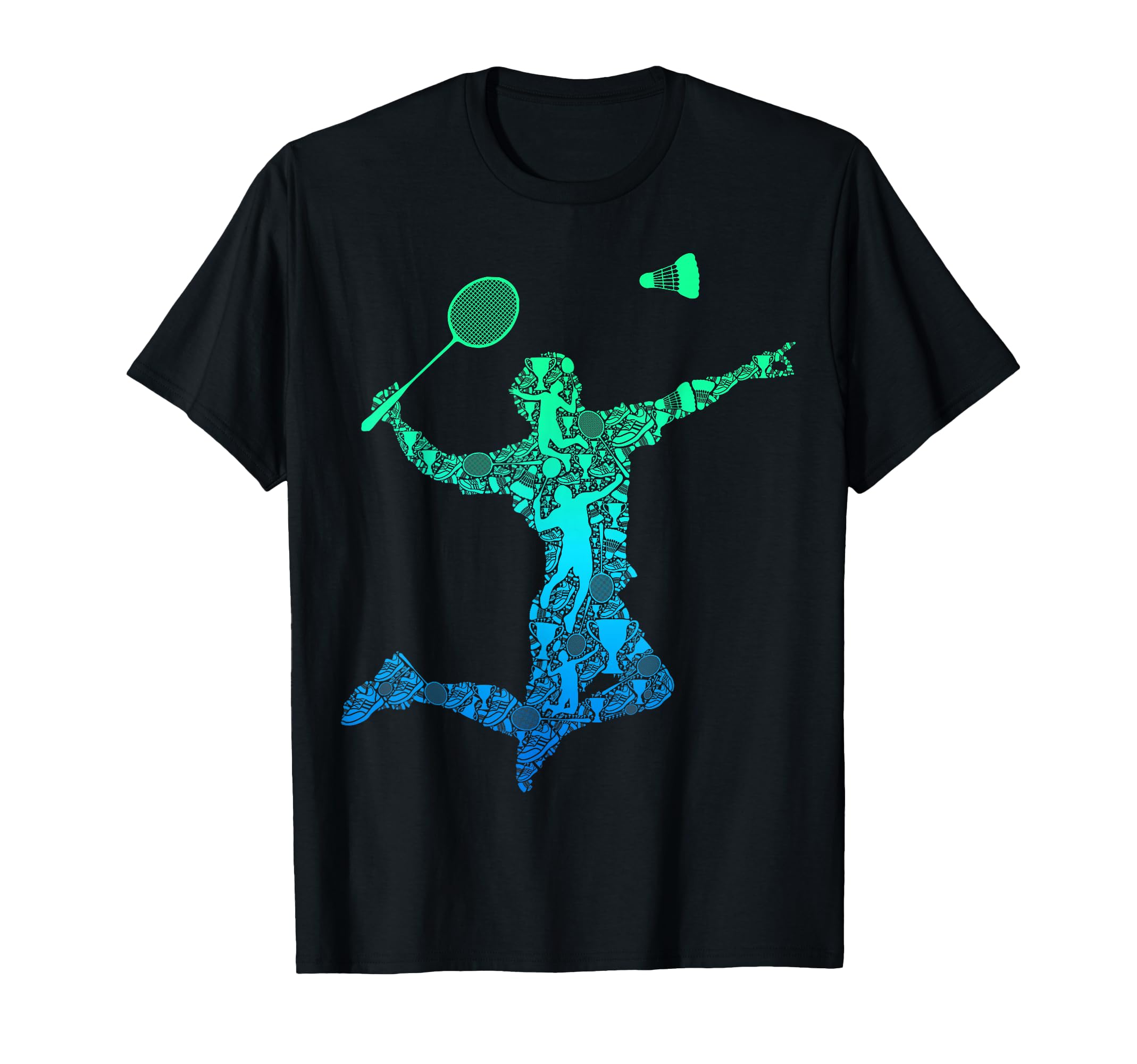 Photo 1 of Badminton Player Shuttlecock Boys Kids Men Youth T-Shirt