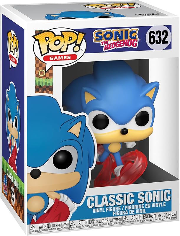 Pop! Jogos 30.º em exibição de Sonic The Hedgehog - Figura de vinil colecionável - Ideia de Presente - Merchandising Oficial - Brinquedos para Crianças e Adultos - Fãs de Videojogos - Boneca de Colecionador